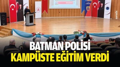 Batman Polisi, kamp&uuml;ste eğitim verdi