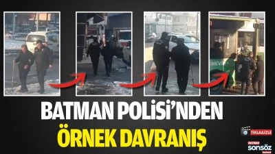 Batman Polisi&rsquo;nden &ouml;rnek davranış