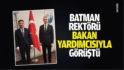 Batman Rekt&ouml;r&uuml;, Bakan Yardımcısıyla g&ouml;r&uuml;şt&uuml;