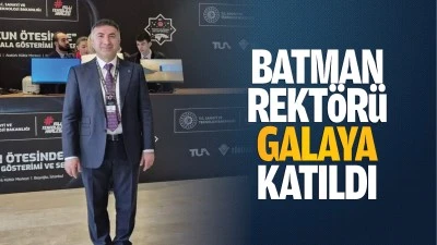 Batman Rekt&ouml;r&uuml; galaya katıldı