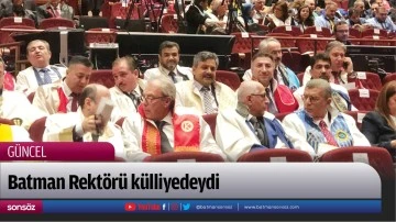 Batman Rekt&ouml;r&uuml; k&uuml;lliyedeydi