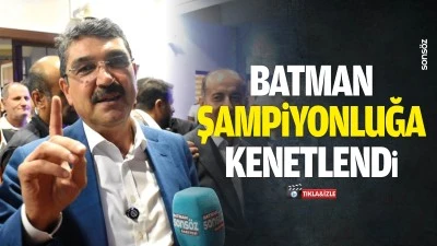 Batman, şampiyonluğa kenetlendi