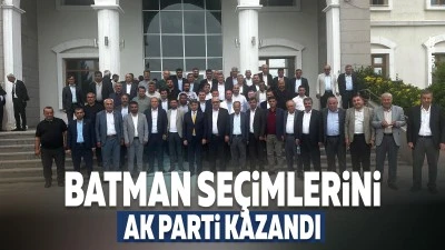 Batman se&ccedil;imlerini AK Parti kazandı