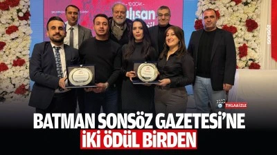 Batman Sons&ouml;z Gazetesi&rsquo;ne iki &ouml;d&uuml;l birden