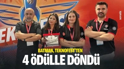 Batman, TEKNOFEST&rsquo;ten 4 &ouml;d&uuml;lle d&ouml;nd&uuml;