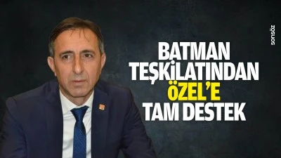 Batman teşkilatından &Ouml;zel&rsquo;e tam destek