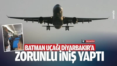 Batman u&ccedil;ağı Diyarbakır&rsquo;a zorunlu iniş yaptı