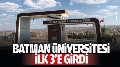 Batman &Uuml;niversitesi ilk 3&rsquo;e girdi