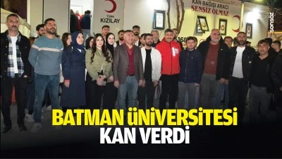 Batman &Uuml;niversitesi kan verdi