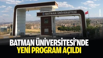 Batman &Uuml;niversitesi&rsquo;nde yeni program a&ccedil;ıldı