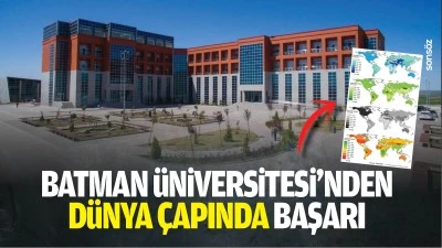 Batman &Uuml;niversitesi&rsquo;nden d&uuml;nya &ccedil;apında başarı