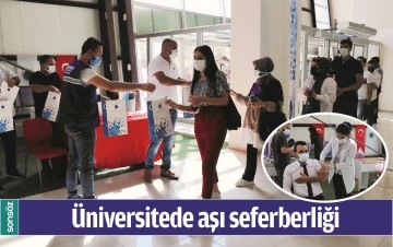 BATMAN &Uuml;NİVERSİTESİNDE AŞI SEFERBERLİĞİ