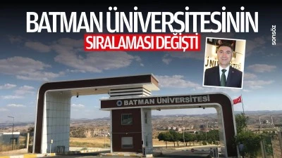 Batman &Uuml;niversitesinin sıralaması değişti