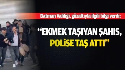 Batman Valiliği, g&ouml;zaltıyla ilgili bilgi verdi