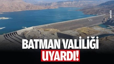 Batman Valiliği uyardı!