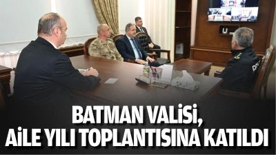 Batman Valisi, aile yılı toplantısına katıldı