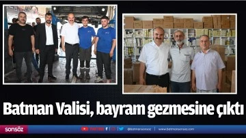 Batman Valisi, bayram gezmesine &ccedil;ıktı