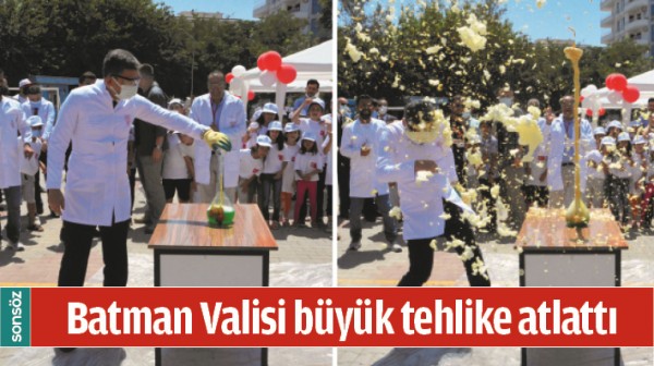 BATMAN VALİSİ B&Uuml;Y&Uuml;K TEHLİKE ATLATTI