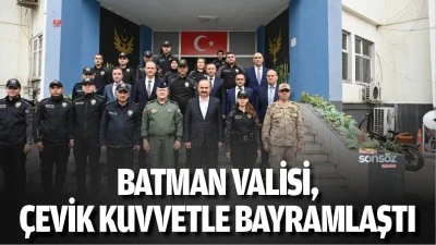 Batman Valisi, &ccedil;evik kuvvetle bayramlaştı