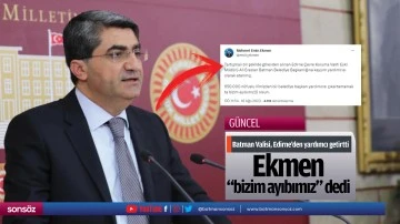 Ekmen, &ldquo;bizim ayıbımız&rdquo; 
