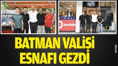 Batman Valisi, esnafı gezdi