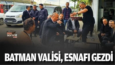 Batman Valisi, esnafı gezdi