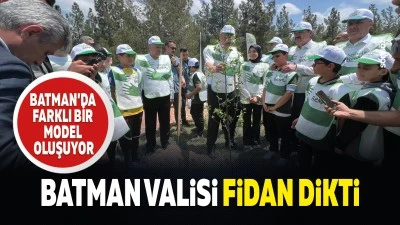 Batman Valisi fidan dikti; Batman&rsquo;da farklı bir model oluşuyor