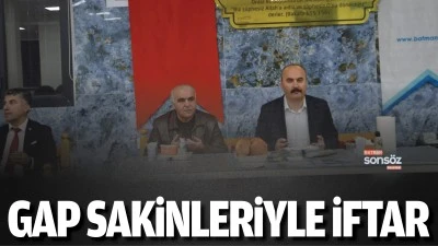 Batman Valisi, Gap sakinleriyle iftar yaptı