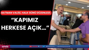 Batman Valisi, halk g&uuml;n&uuml; d&uuml;zenledi;
