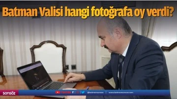 Batman Valisi hangi fotoğrafa oy verdi?