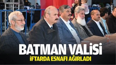 Batman Valisi, iftarda esnafı ağırladı