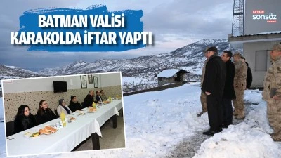 Batman Valisi, karakolda iftar yaptı