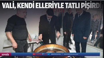 Batman Valisi, kendi elleriyle tatlı pişirdi