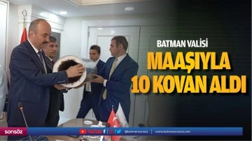 Batman Valisi kendi maaşıyla 10 kovan aldı