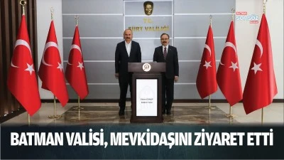 Batman Valisi, mevkidaşını ziyaret etti