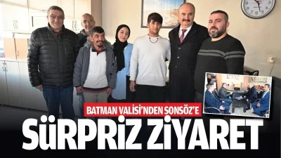 Batman Valisi&rsquo;nden Sons&ouml;z&rsquo;e s&uuml;rpriz ziyaret