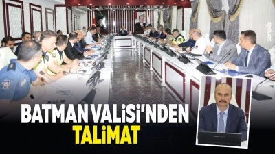 Batman Valisi&rsquo;nden talimat