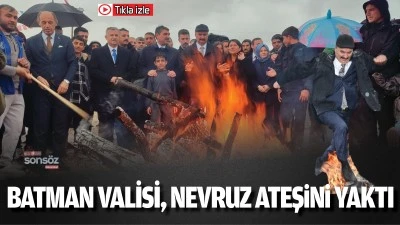 Batman Valisi, Nevruz ateşini yaktı