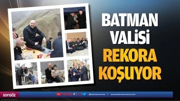 Batman Valisi rekora koşuyor