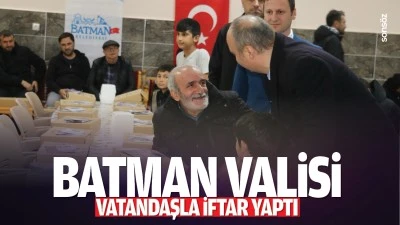 Batman Valisi, vatandaşla iftar yaptı