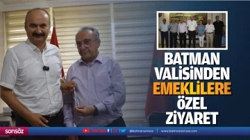 Batman Valisinden Emeklilere &ouml;zel ziyaret