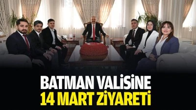 Batman Valisine 14 Mart ziyareti