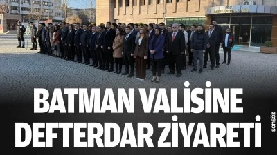 Batman Valisine Defterdar ziyareti