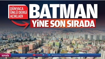 Batman yine son sırada