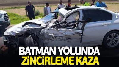 Batman yolunda zincirleme kaza