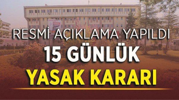BATMAN'DA 15 G&Uuml;NL&Uuml;K YASAK