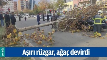 BATMANDA AŞIRI R&Uuml;ZGAR, AĞA&Ccedil; DEVİRDİ