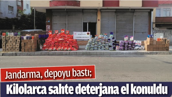 BATMAN'DA KİLOLARCA SAHTE DETERJANA EL KONULDU