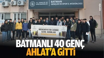 Batmanlı 40 gen&ccedil;, Ahlat&rsquo;a gitti