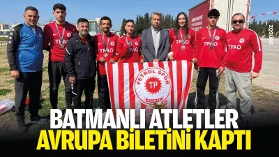 Batmanlı Atletler Avrupa biletini kaptı
